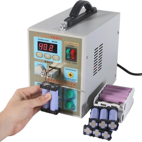 SUNKKO 788H 1.5KW Spot Welder 18650 Battery Packs Welding Lithium Battery Charging Test Multifunction Pulse Spot Welding Machine