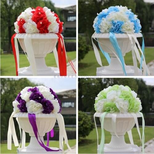 Wedding road cited flower 10pcs/lot road lead flower Diameter 30cm roman column artificial flower wedding decoration props