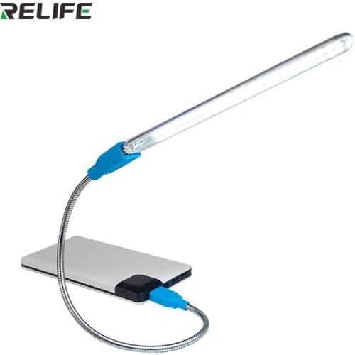 RELIFE RL805 24 Led Table Lamp 360 Degree Rotation Study Bed Reading Desk Desktop Lights USB Rechargeable Eye Protection