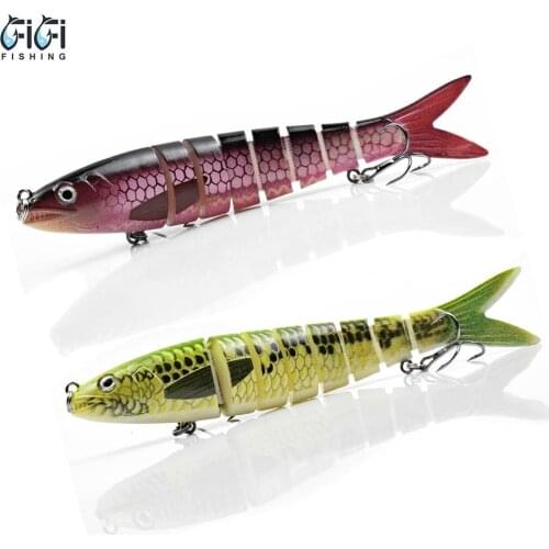 135MM 20G Hard Multi Jointed Swimbait Fishing Lures Plopper Professional Artificial Tackles Wobblers Lifelike 8 Segment Hot Sale