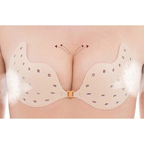 Women Strapless Silicone Bra Wedding Dress Invisible Chest Stickers Sexy Seamless Sticky Adhesive Breast Invisible Underwear