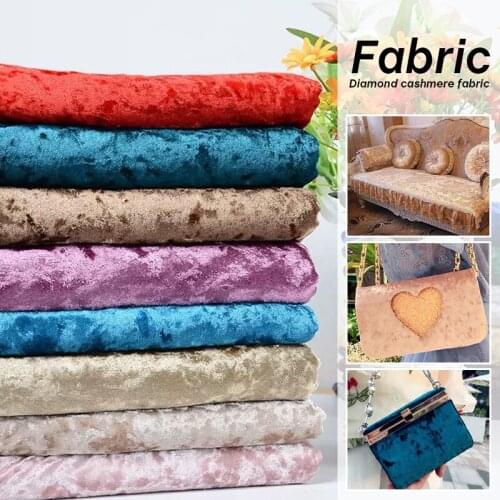 Gold Drill Ice Velvet Fabric Thicken Stretch Diamond Luster Cloth Flannel Elastic Soft Dress DIY Material Patchwork Sewing Shirt