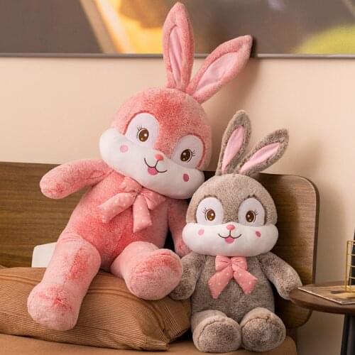135CM Giant Kawaii Long Ears Rabbit Plush Animals Toys Stuffed Bunny Rabbit Soft Toys Baby Kids Sleep Appease Toy Birthday Gifts