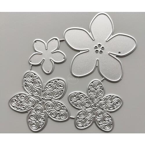 2021 Flowers Metal Cutting Dies DIY Scrapbooking Paper Photo Album Crafts Mould Cards Embossing Mold Stencils for Decor