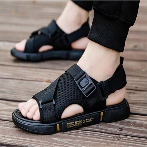 2021 Summer Outdoor Breathable Comfort Slip on Plus Size Open Shoes Casual Men Sandals PVC Sandalias