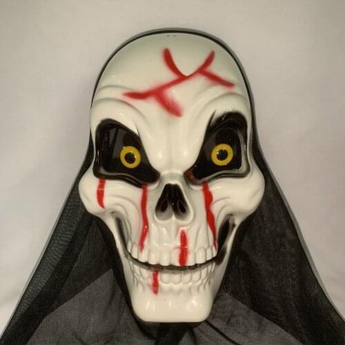 3D Skeleton Mask Scary Skull Ghost Cosplay Costume Halloween Mask For Party Decoration Horror Grimace Mask Novelty Cosplay Prop