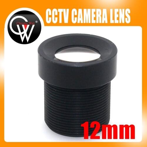 5PCS/LOT 12mm lens Board Camera Lens 1/3" and 1/4" F2.0 M12 Lens For CCTV CCD CMOS Security Camera