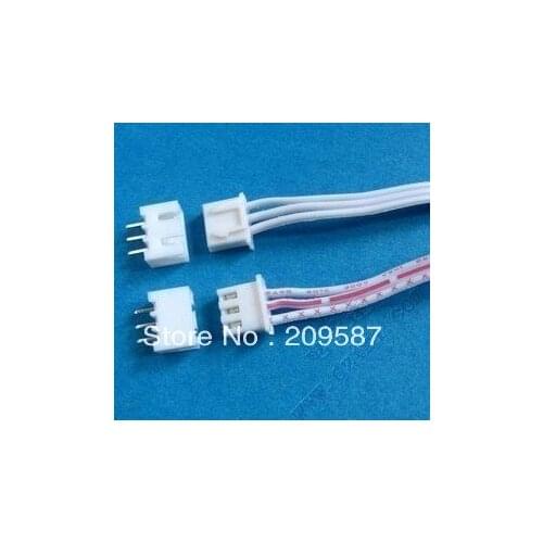 50 pcs 3 Pin Connector leads Heade 2.54 mm L: 200mm