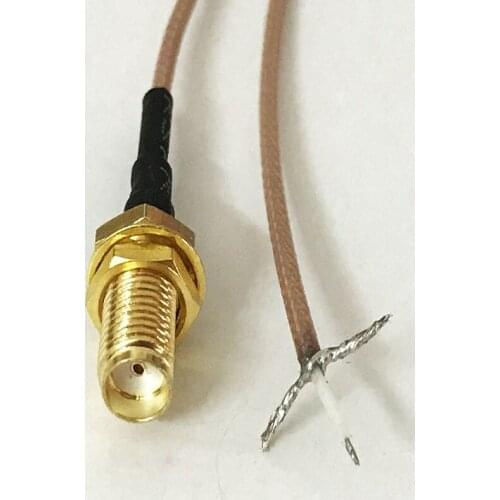 50pcs SMA Female RF Adapter Connector Coaxial Coax Cable RG178 20cm