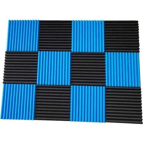 Promotion! 12 Pck Acoustic Panels Soundproofing Foam Acoustic Tiles Studio Foam Sound Wedges 1 inch x12 inch x12 inch