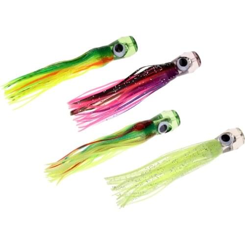 Big Game Squid Skirt Octopus Fishing Soft Trolling Lure Artificial Baits for Tuna Marlin Mahi Wahoo