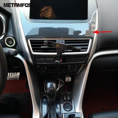 For Mitsubishi Eclipse Cross 2017-2019 2020 Center Control Navigation Viewing Screen Air Vent Outlet Cover Trim Car Accessories