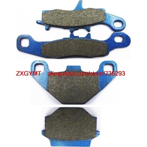 Motorcycle Semi Metallic Disc Brake Pads fit for KAWASAKI KL250 KL 250 Super Sherpa 2000 & up