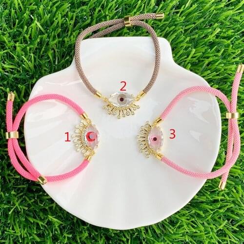 Creative New Design Jewelry Colorful String Bracelet Evil Eyes Handmade Weave