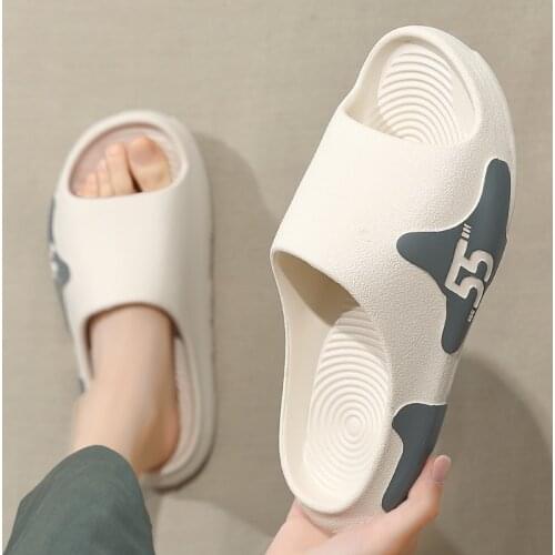 Summer Women Mens Slipper Slides Cool Graffiti Couple Beach Slippers Protection Indoor Male Sandals Outdoor Soft Flip Flops