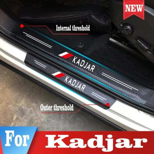 For Renault Kadjar Car Stickers Door Sill Trunk Threshold Guard Scuff Guard Plate Guard Pedal Cover Trim Accessories