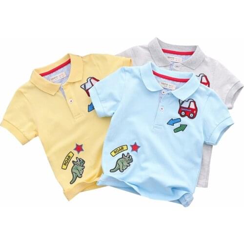 2018 Fashion Style Boys Tee Shirt Baby Kids Letter Animal Patchwork Clothes Summer Short Sleeve 100% Cotton Casual Tops Tees