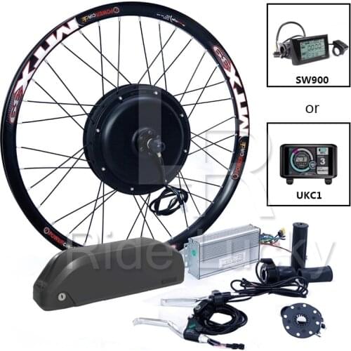 60-75KM/H speed 48v-60v 2000w Motor wheel Ebike conversion kit with 52v 17ah lithium battery electric bike conversion kit
