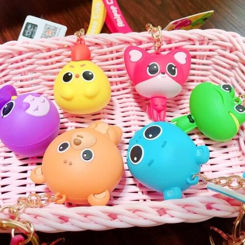 New Creative Cute Happy Elimination Doll Keychain Pendant Creative Cute Male And Female Car bag Key Chain