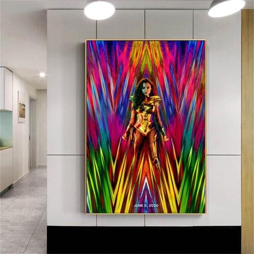 Marvel Movie Posters and Canvas Prints Wall Art Decorative Painting Female Superhero Cuadros for Living Room Home Decoration