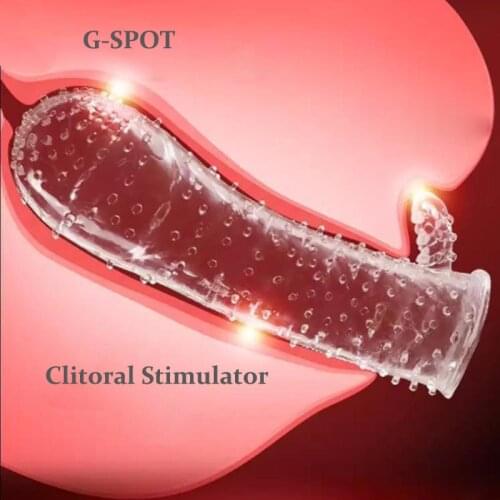 Reusable Thicken Condoms Penis Enlargement Extender Sleeve Delay Ejaculation Sex Toys For Men