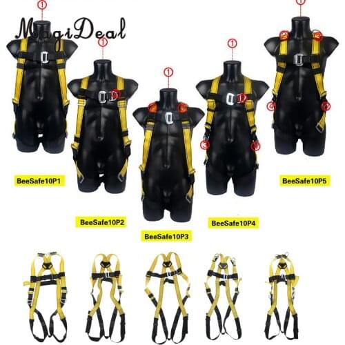 High Strength Poly Full Body Rock Climbing Harness Adults Safe Belts Guide Mountaineering Rappelling Equipment