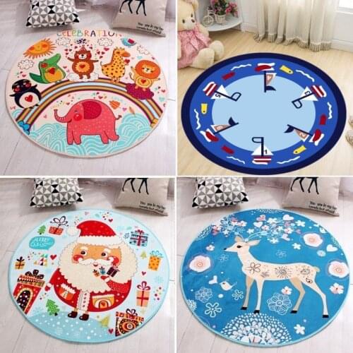 Modern Cartoon Animals Bear Cat Carpet Lovely Baby Mats Living Room Child Playing Blanket Carpet Brief Nordic Kids Room Decor
