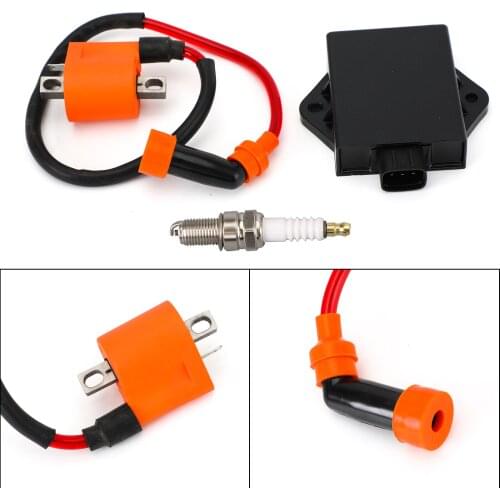 Topteng Ignition Coil Spark Plug CDI fit for Arctic Cat 300 1998-2005 2x4 4X4 3530-011 Motorcycle Accessories