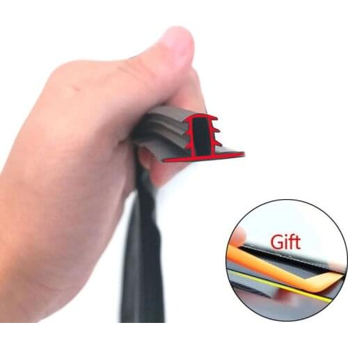1.6M Car Dashboard Sealing Strips Rubber Sound Insulation Strip Auto Windshield Edges Gap Seal Strips Car Interior Accessories