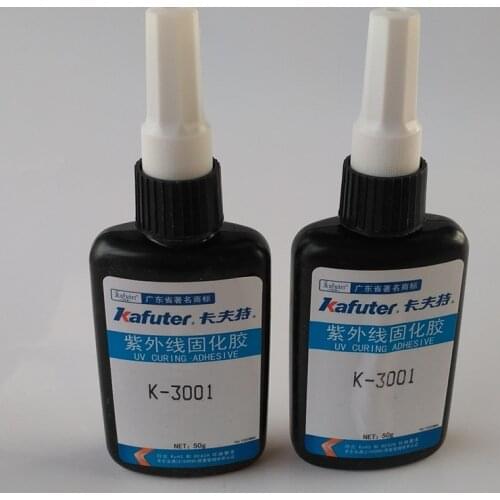 2pcs Kafuter 50g K-3001 UV glue small area adhesive glue surface and filling glue transparent repair glue