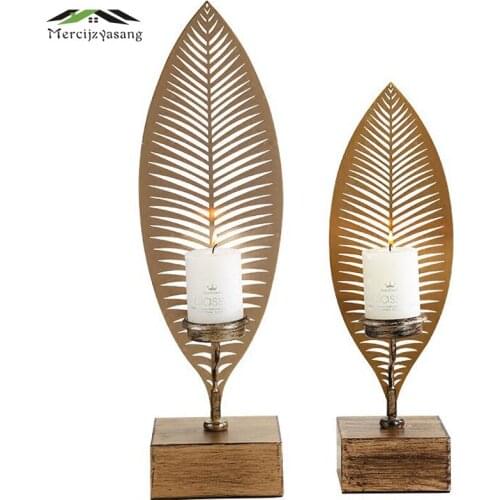 2Pcs/Lot Candle Holder Table Metal Candlestick Geometric Candle Holders Bronze for Wedding/Dinner Decoration Candelabra GZT72