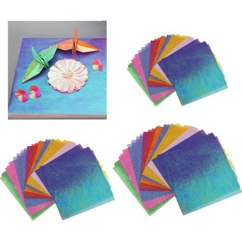 50 Pieces Colored DIY Craft Paper Glitter Paper Scrapbook Paper Colorful