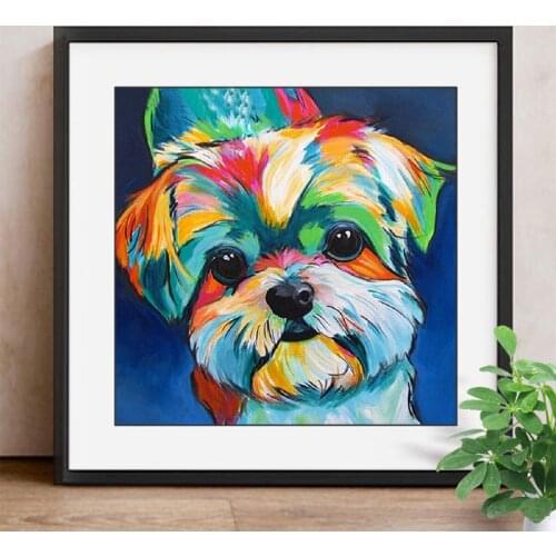 5D Diamond Painting Dog Picture Of Rhinestone Beadwork Diamond Embroidery Animal Sale Full Round Drill Kit Home Decor