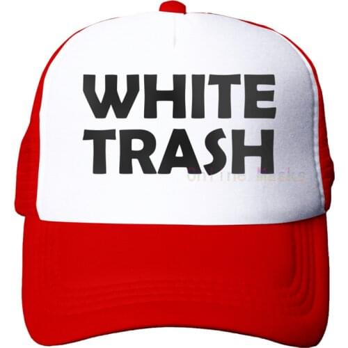 White Trash - Redneck Funny Ghetto USA - Adult Trucker Cap Hat