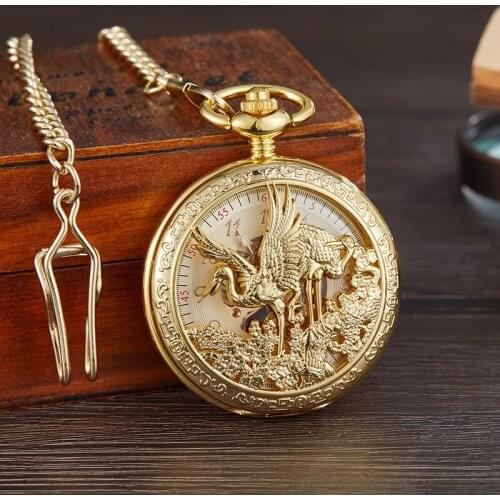 8 Type Fashion Unique Design Steampunk Mechanical Pocket Watch Men Antique Luxury Brand Necklace Pocket & Fob Watches Chain Ma