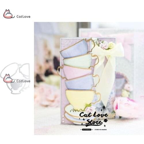 Teacup Kettle Pot Metal Cutting Dies Stencils For DIY Scrapbooking Paper Card Decorative Craft Dies Embossing Die Cuts New 2019