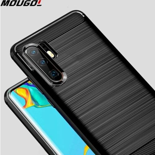 For Huawei P30 Pro Case Carbon Fiber Cover Shockproof Silicone Phone Case For Huawei P30/P 30 Pro Cover Full Protection Bumper