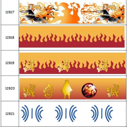 DHK 50yards Japan Cartoon Printed Grosgrain Ribbon Accessory Hairbow Headwear Decoration DIY Wholesale OEM S1421