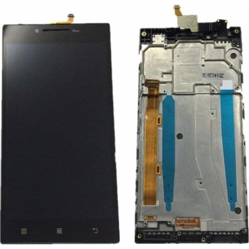 LCD Display Monitor Screen + Touch Screen Digitizer Sensor Panel Glass Assembly With Frame For Lenovo P70 P70-t P70t P70-A P70A