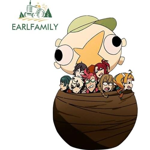 EARLFAMILY 13cm x 8.3cm for Kiznaivers Anime Vinyl Car Stickers Waterproof Scratch-Proof Decal Refrigerator Car Door Protector