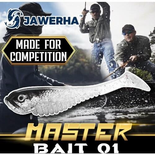 JAWERHA Shiny Silicone Baits Fishing Lures Wobbler Artificial Baits Fishing Bait At Sea Pike Soft Lures Swimbait Leurre Souple