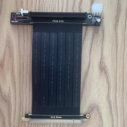 RTX 3060Ti BTC ETH Mining Wire PCI-E X16 To X16 Male To Female Riser Extension Cable Gen3.0 With Large 6P SATA Power X99 Server