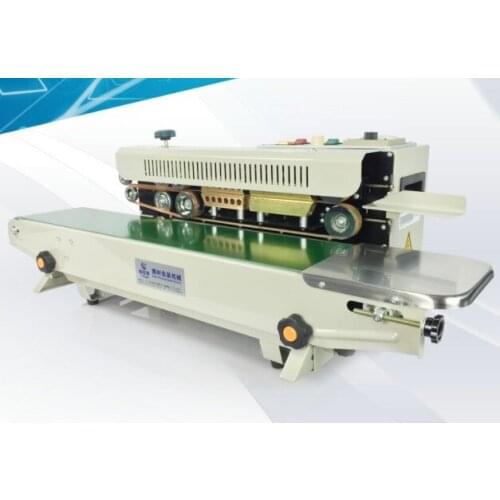 FR900 Plastic Film Food Sealing Machine+date printing+seal belt 220V