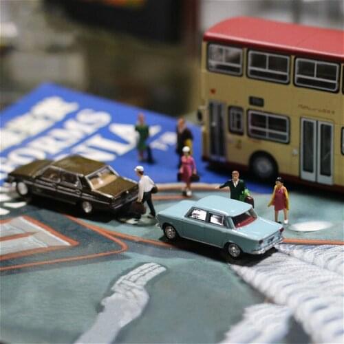 1:87 HO Scale Miniature Model Colorful People Architectural Train Scene Sand Table Layout Decoration