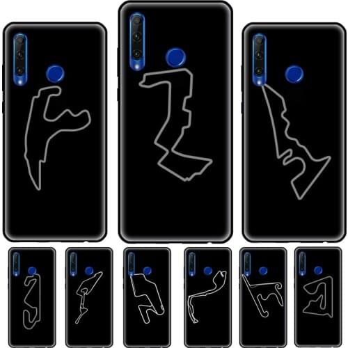 Minimalist Formula 1 Circuit For Huawei Honor 8X 9X 7X 7C 6A 8A 7S 8S 8 9 10 10X Lite 10i 7A 20 6C 4C Pro Case Cover