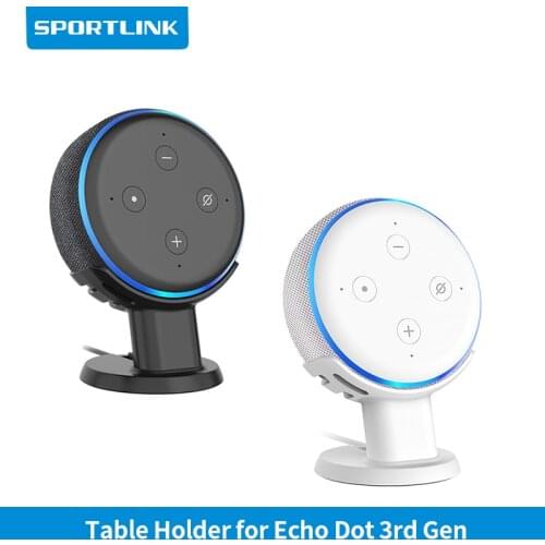 SPORTLINK Outlet Desktop Table Holder For Amazon Echo 3rd Gen Generation Space Saving Stand Bracket Assistants Accessories