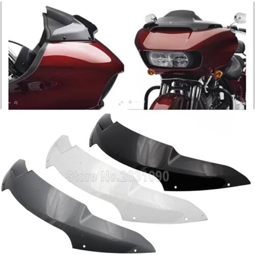 New 15-18 For Harley Highway Gliding Modified 4 Inch Motorbike WindScreen Windshield Front Glass