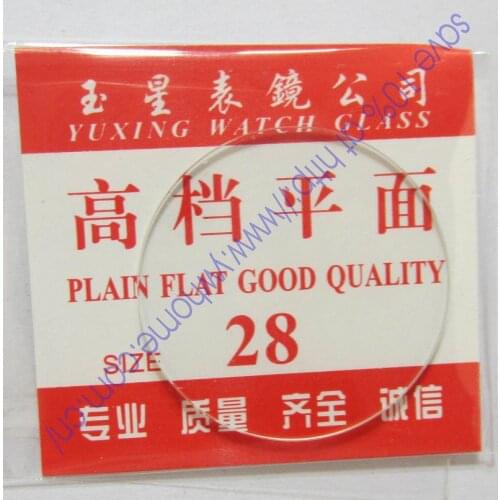 New flat glass watch crystal diameter 28mm Thick 1mm
