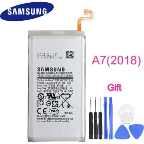 EB-BA730ABE Original Replacement Battery For 2018 Edition Samsung GALAXY A7 A730X SM-A730x Genuine Phone Batteries 3500mAh