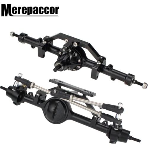 MEREPACCOR Aluminum Alloy Front Rear Complete Axle CNC Machined for 1:10 RC Crawler RC4WD D90 Yota II Upgrade Parts
